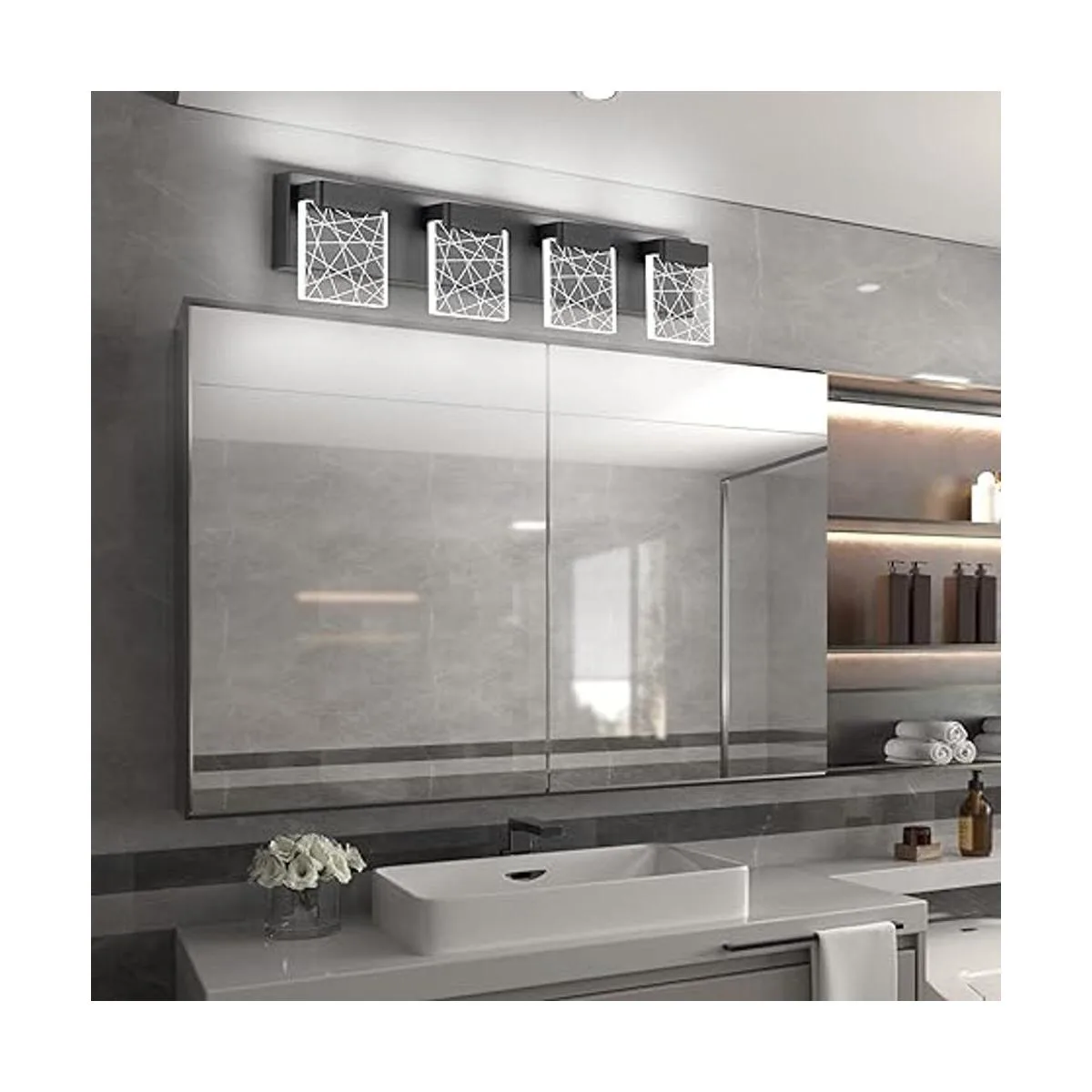 Aipsun Lámparas de baño negras modernas modernas lámparas_4