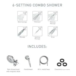 Moen Engage Magnetix Cabezal de ducha de mano de 2.5 GPM_2