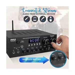 Pyle Amplificador de audio Bluetooth para el hogar_4