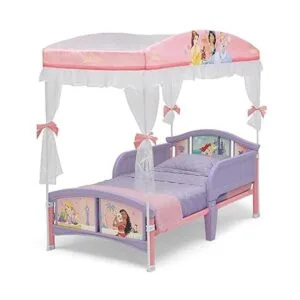 Delta Children Canopy Cama para niños pequeños princesa_4