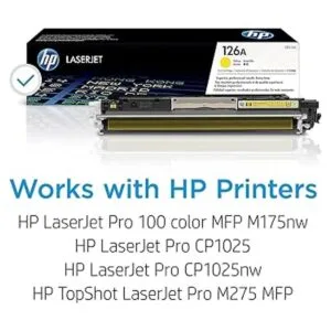 Cartucho de tóner amarillo original HP 126A Funciona con_2