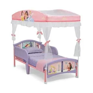 Delta Children Canopy Cama para niños pequeños princesa_1