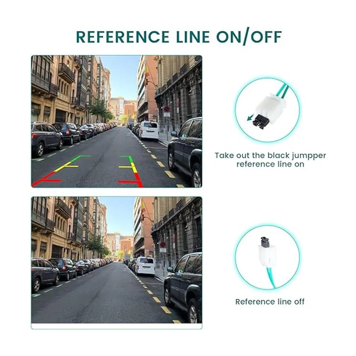 EWAY Cámara de respaldo con mango de puerta trasera para_7