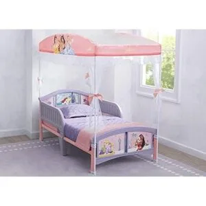 Delta Children Canopy Cama para niños pequeños princesa_3