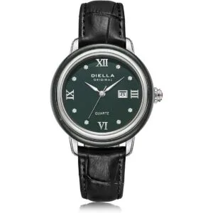 Diella Reloj de vestir para mujer con correa de cuero_1