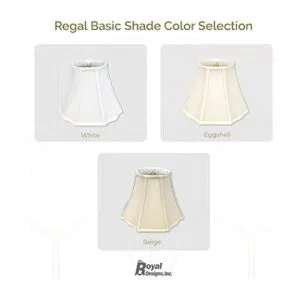 Royal Designs Inc. BSO70116WH Pantalla de lámpara básica_5