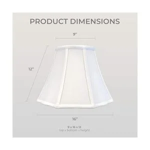 Royal Designs Inc. BSO70116WH Pantalla de lámpara básica_6