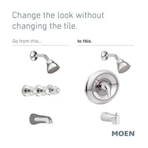 Moen Chateau Kit de molduras de ducha cromado PosiTemp_4