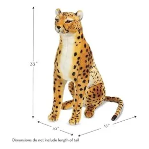Animal realista de pelucha de leoparodo de Melissa Doug._5