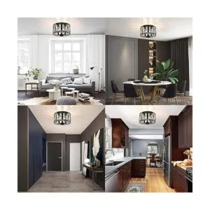 Lámpara de techo de cristal empotrada para dormitorio_7