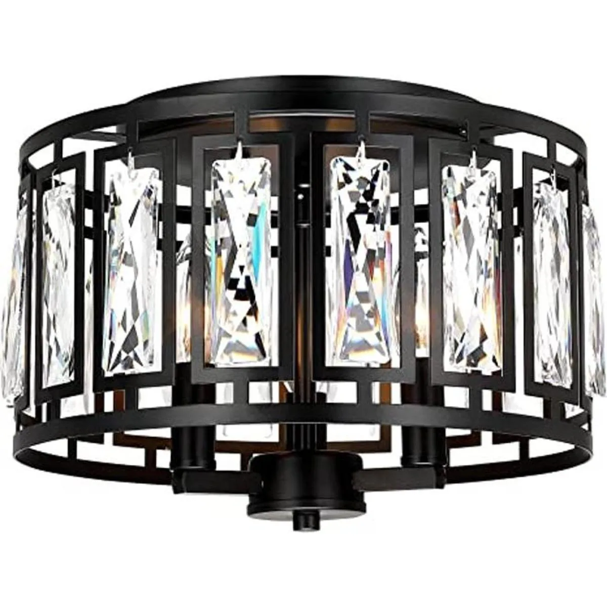 Lámpara de techo de cristal empotrada para dormitorio_1