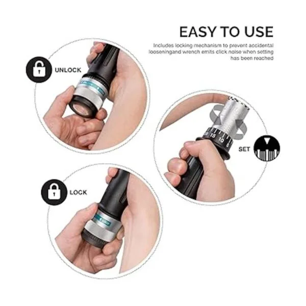 NEIKO PRO 03709B Llave dinamométrica de 12 pulgadas SAE_4