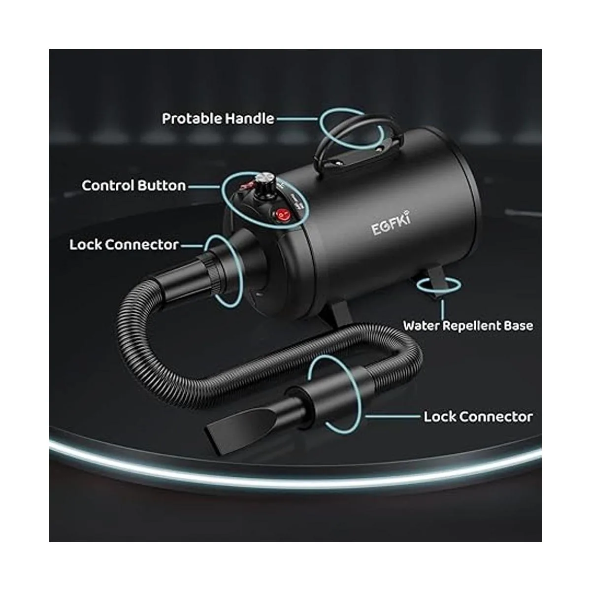 EGFKI Secador de pelo de perro 5.2 HP3800 W de alta_5