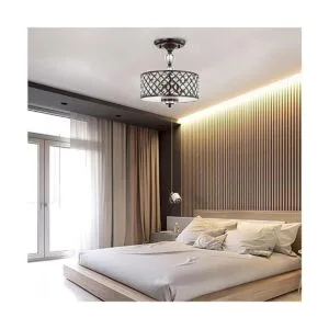 Lámpara de techo de montaje empotrado con cristales_4