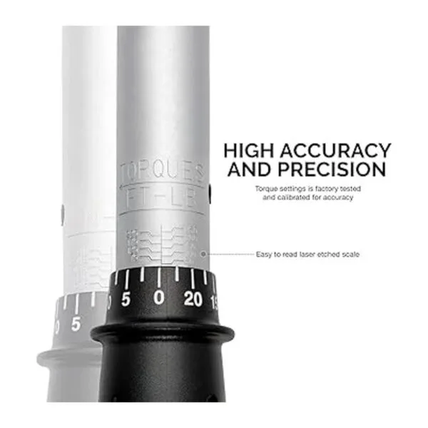 NEIKO PRO 03709B Llave dinamométrica de 12 pulgadas SAE_5
