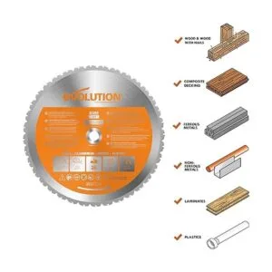 Evolution Power Tools hoja de corte multiuso para acero de_2