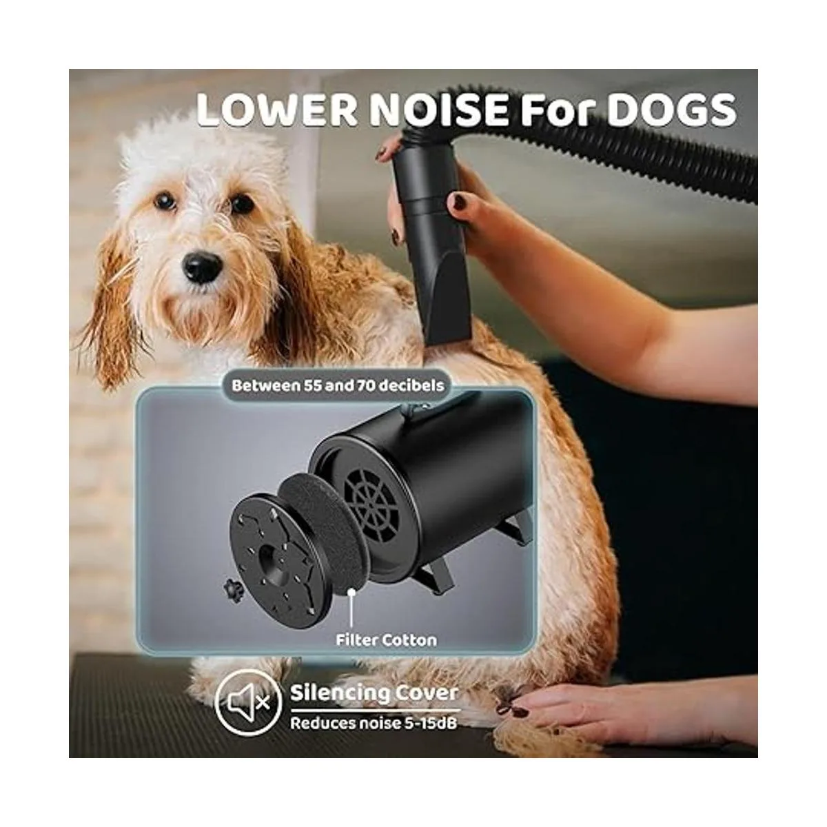 EGFKI Secador de pelo de perro 5.2 HP3800 W de alta_4