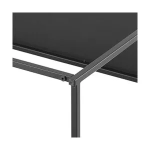 Crosley Furniture Braxton Mesa auxiliar de metal negro_7