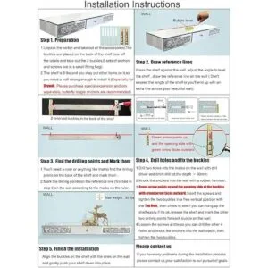 Estante de pared con espejo para muebles con cajón_6