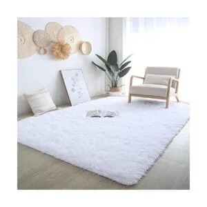 CAIYUECS Alfombra de felpa ultra suave y esponjosa para_2