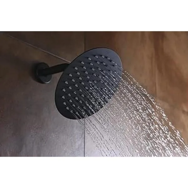 sumerain Grifo de ducha negro mezclador de ducha negro_4