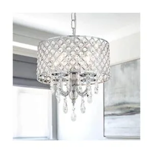 VILUXY Lámpara de araña de cristal rústico con colgante_1
