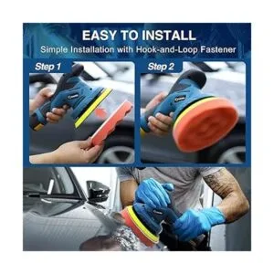 Saker Pulidora inalámbrica para automóvil kit de máquina_4