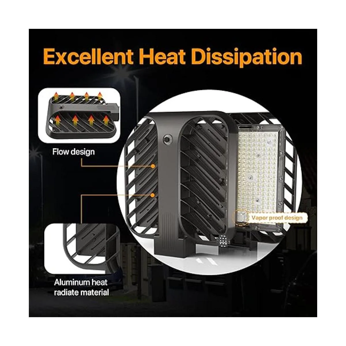 DEMILARE Luz LED de estacionamiento de 200 W 30000_5