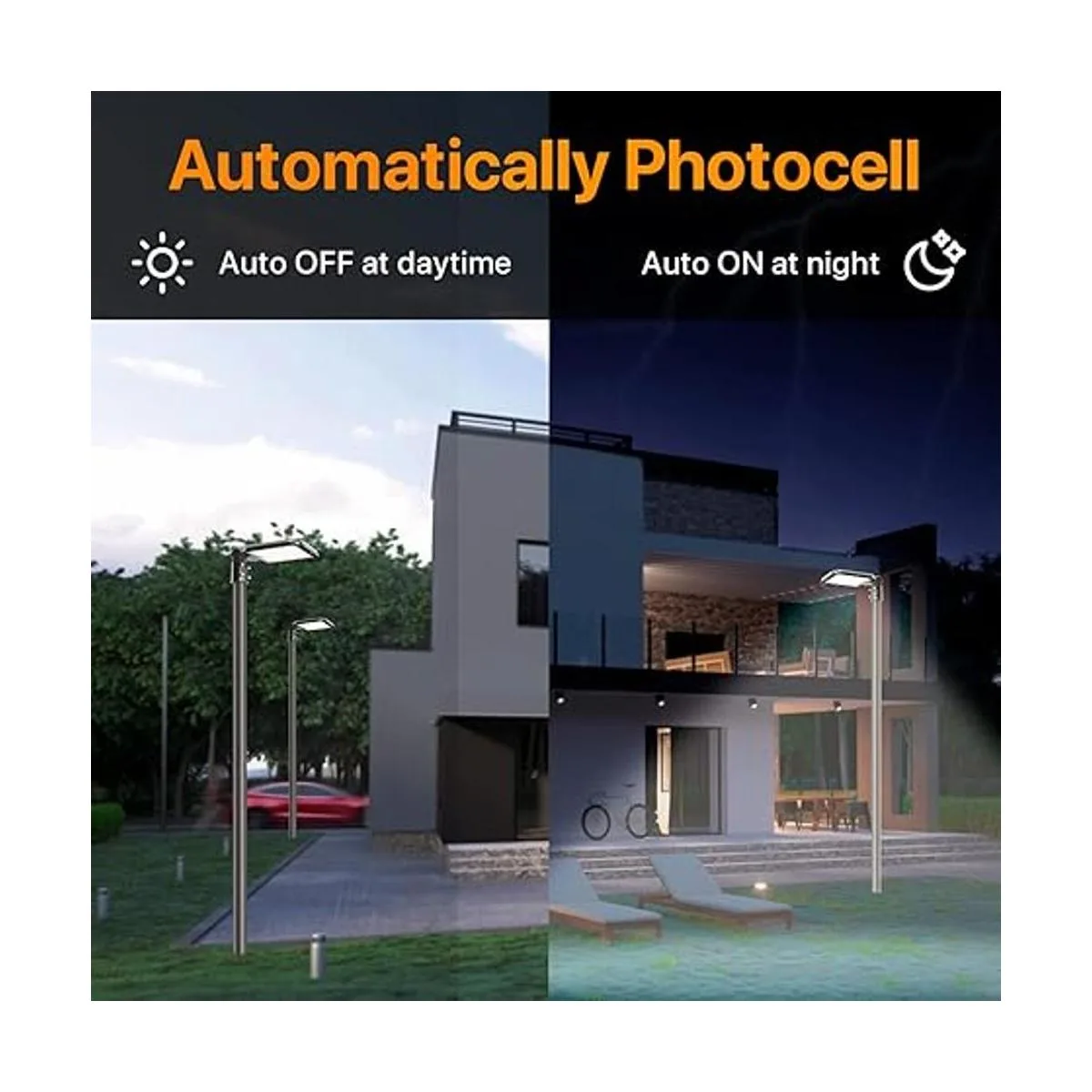 DEMILARE Luz LED de estacionamiento de 200 W 30000_4