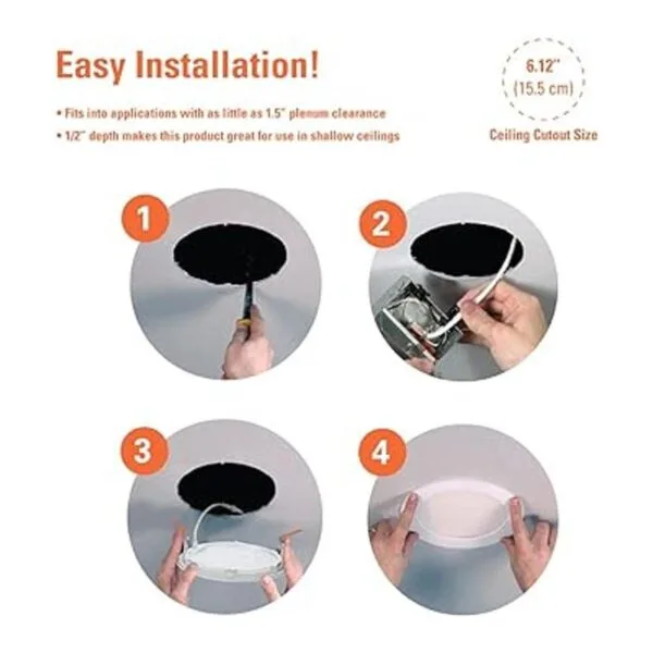 HALO Luz LED empotrada de 6 pulgadas para techo y disco de_6