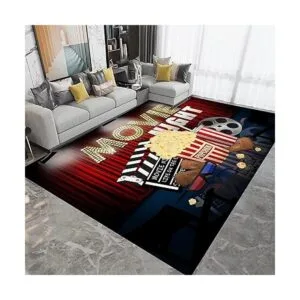 Alfombras de área modernas de cine vintage para el hogar_2