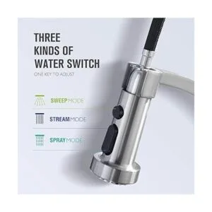 GUUKAR Grifo de cocina con pulverizador extraíble grifo_3