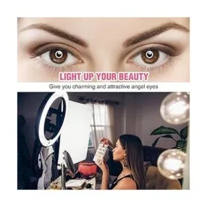 Anillo de luz LED de 18 pulgadas con soporte tipo trípode_6