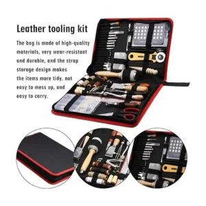 TLKKUE Leather Working Kit Leather Working Tools for_3