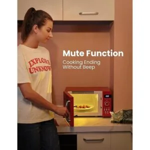 COMFEE Horno microondas retro de tamaño compacto para_5