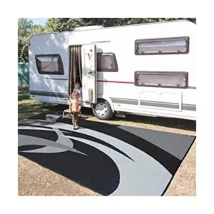 Alfombrilla estilo jardín NegroBlanco_1