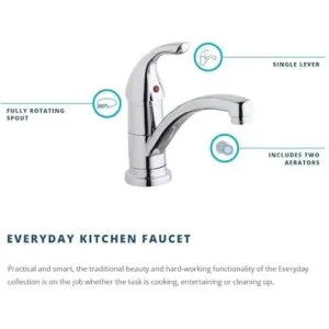 Elkay Everyday LK1500CR Grifo de cocina de un solo_3