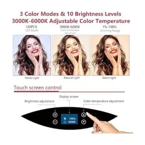 Anillo de luz LED de 19 pulgadas pantalla táctil con_2