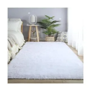 CAIYUECS Alfombra de felpa ultra suave y esponjosa para_4