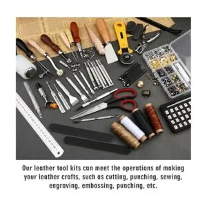 TLKKUE Leather Working Kit Leather Working Tools for_6