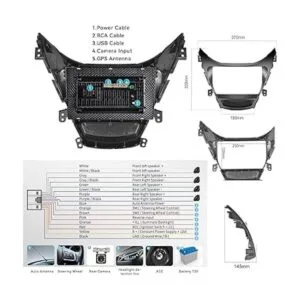 Radio Hyundai Elantra 2012 2013 Android 9 estéreo de_7