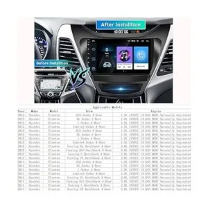Radio Hyundai Elantra 2012 2013 Android 9 estéreo de_2