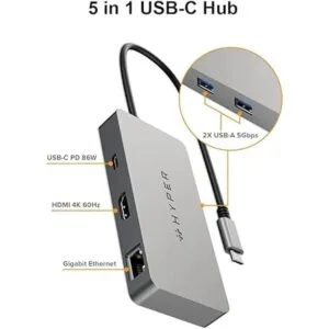 Hyper Unidad USB C Hub 5 en 1 HDMI 4K 60Hz 2 USBA 5_2