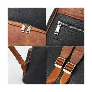 Telena Mochila de cuero para laptop para mujer negocios_5