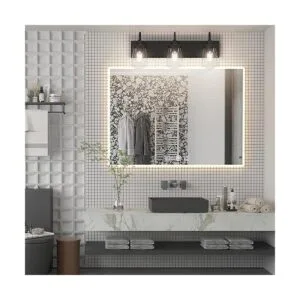 Aipsun 3 luces de tocador negras para baño granja baño_2