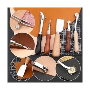TLKKUE Leather Working Kit Leather Working Tools for_4