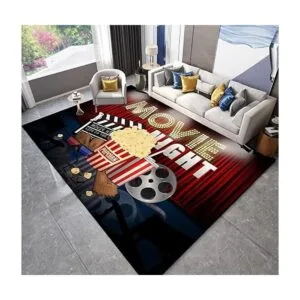 Alfombras de área modernas de cine vintage para el hogar_3