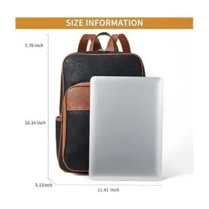 Telena Mochila de cuero para laptop para mujer negocios_3