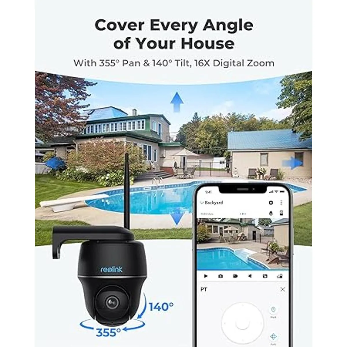 Reolink Cámara de seguridad inalámbrica 2K con batería_2