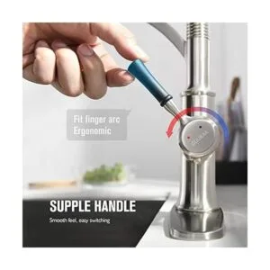 GUUKAR Grifo de cocina con pulverizador extraíble grifo_5